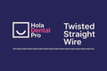 Arco de acero inoxidable trenzado (Twisted Straight Wire)